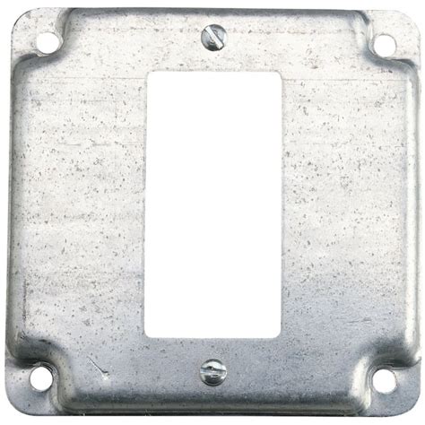 electrical box cover plate detail|4x4 single outlet cover plate.